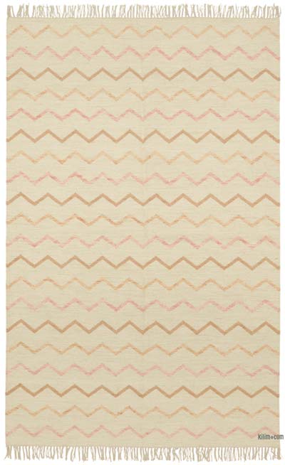 New Hand-Woven Kilim Rug - 5' 1" x 8'  (61" x 96")