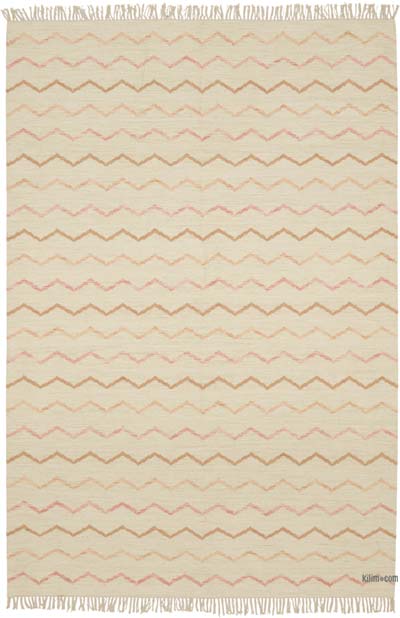 New Hand-Woven Kilim Rug - 6' 1" x 9'  (73" x 108")