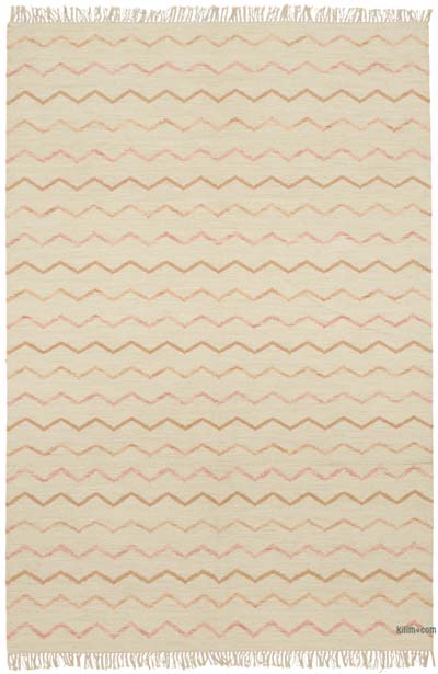 New Hand-Woven Kilim Rug - 6'  x 8' 11" (72" x 107")