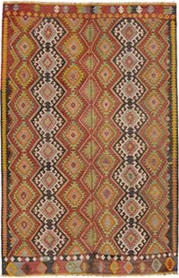 Vintage Manisa Kilim Rug - 5' 8" x 8' 9" (68" x 105")