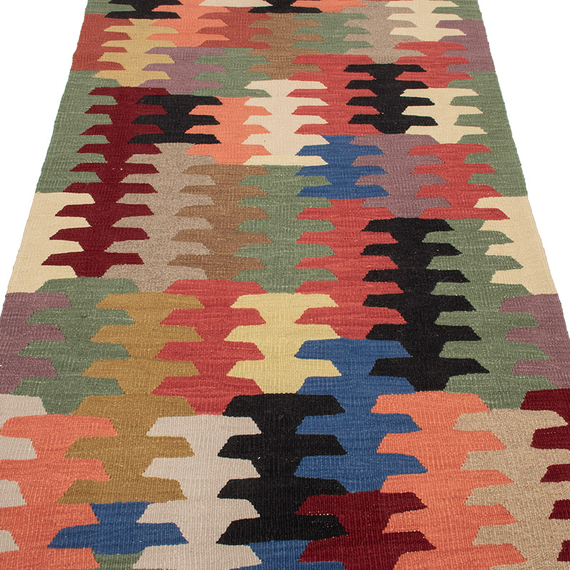 Yeni Kök Boya El Dokuma Yolluk Kilim - 101 cm x 303 cm - K0089095