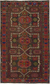 Vintage Caucasian Soumak Rug - 6' 4" x 10' 6" (76" x 126")