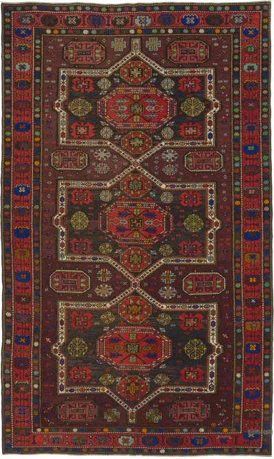Vintage Caucasian Soumak Rug - 6' 4" x 10' 6" (76" x 126")