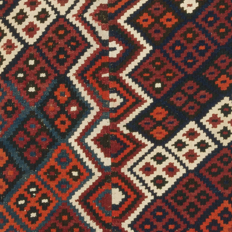 Vintage Oriental Kilim Rug - 4' 3" x 3' 9" (51" x 45") - K0089099
