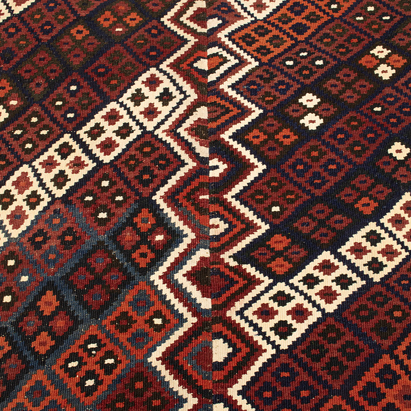 Vintage Oriental Kilim Rug - 4' 3" x 3' 9" (51" x 45") - K0089099