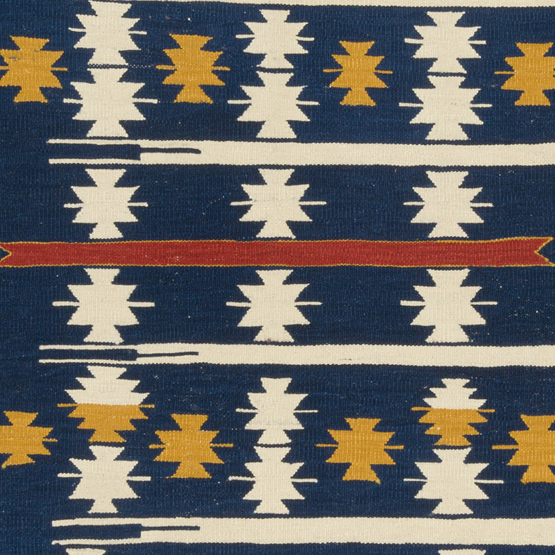 New Handwoven Turkish Kilim Rug - 4' 1" x 6' 3" (49" x 75") - K0089105