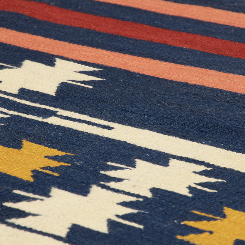 New Handwoven Turkish Kilim Rug - 4' 1" x 6' 3" (49" x 75") - K0089105