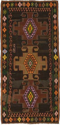 Vintage Kars Kilim Rug - 5' 11" x 12'  (71" x 144")