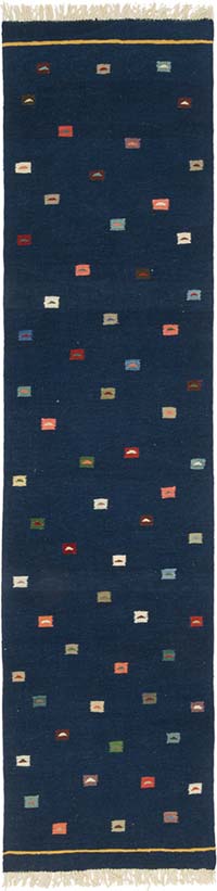 Yeni Kök Boya El Dokuma Yolluk Kilim - 86 cm x 354 cm