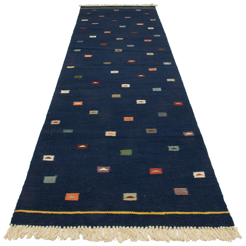 New Handwoven Turkish Kilim Runner - 2' 10" x 11' 7" (34" x 139") - K0089119
