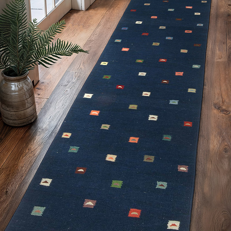 New Handwoven Turkish Kilim Runner - 2' 10" x 11' 7" (34" x 139") - K0089119