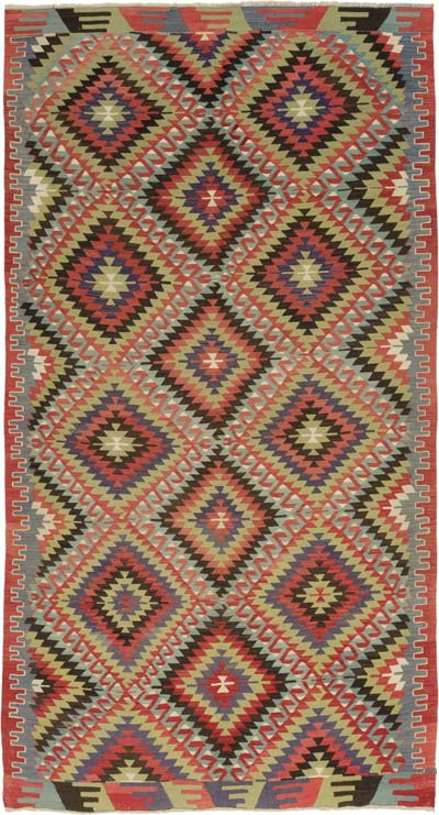 Vintage Esme Kilim Rug - 6' 3" x 10' 11" (75" x 131")