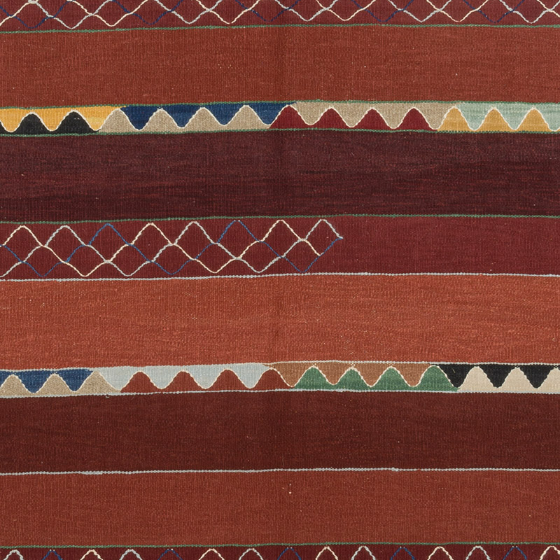 New Handwoven Turkish Kilim Rug - 6' 2" x 8' 5" (74" x 101") - K0089129