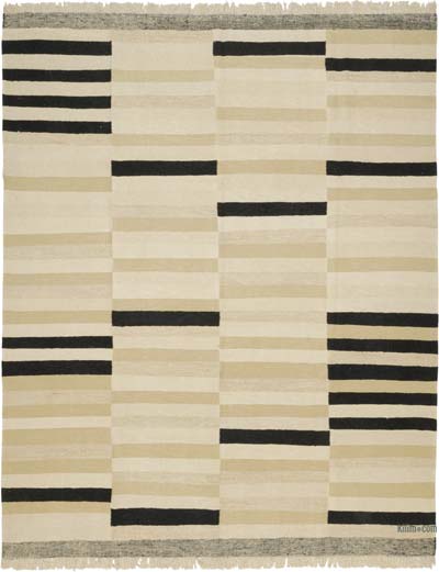 New Handwoven Turkish Kilim Rug - 8' 11" x 11' 2" (107" x 134")