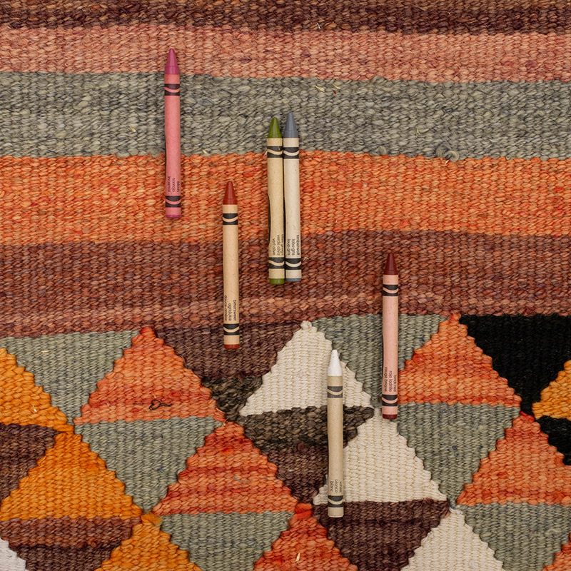 Vintage Turkish Kilim Rug - 6' 2" x 10' 2" (74" x 122") - K0089138
