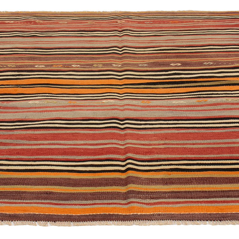 Vintage Turkish Kilim Rug - 4' 3" x 5' 5" (51" x 65") - K0089143