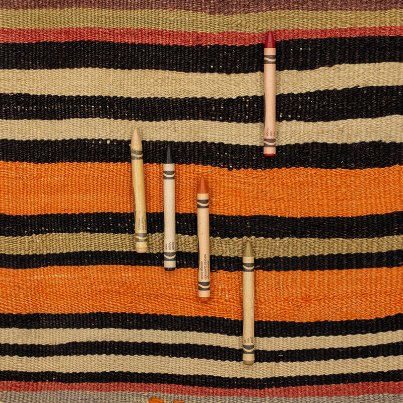 Vintage Turkish Kilim Rug - 4' 3" x 5' 5" (51" x 65") - K0089143