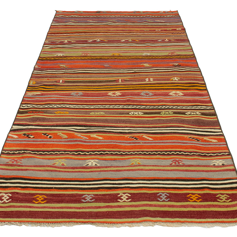 Kilim Vintage Turco de Pasillo - 101 cm x 228 cm - K0089149