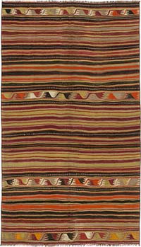 Vintage Konya Kilim Rug - 5'  x 8' 8" (60" x 104")