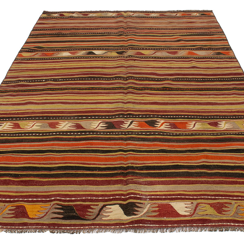 Vintage Konya Kilim Rug - 5'  x 8' 8" (60" x 104") - K0089150