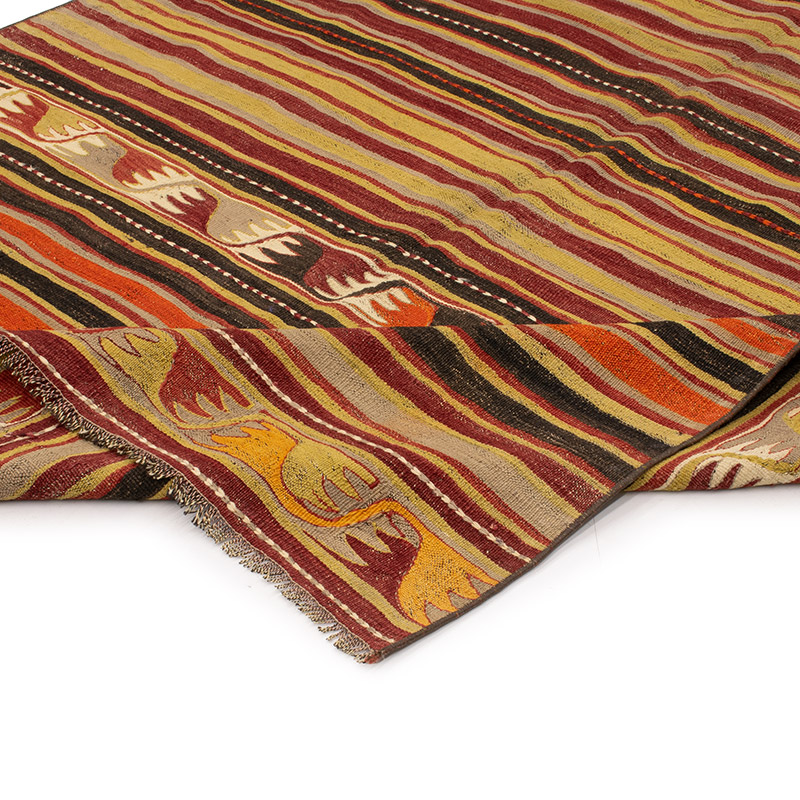 Vintage Konya Kilim Rug - 5'  x 8' 8" (60" x 104") - K0089150
