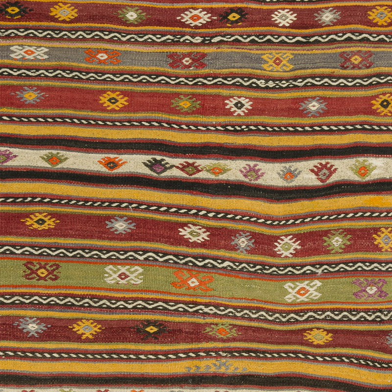 Alfombra Vintage Kilim Turca - 126 cm x 161 cm - K0089152