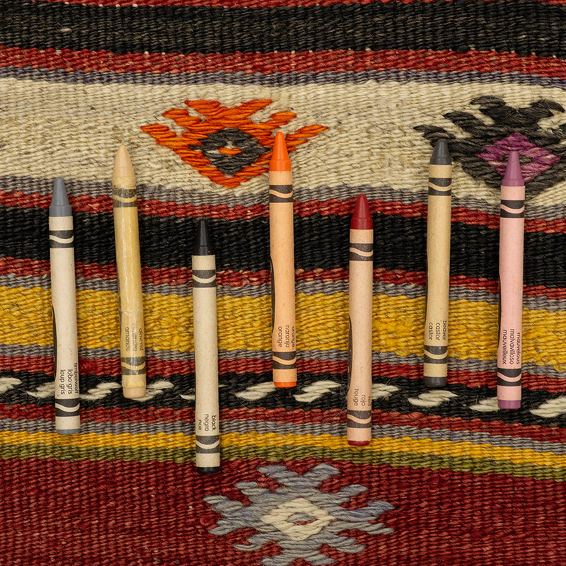 Alfombra Vintage Kilim Turca - 126 cm x 161 cm - K0089152