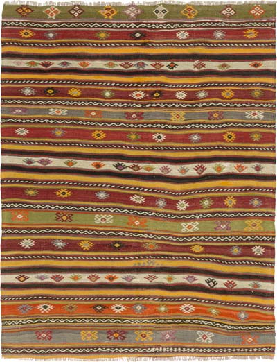 Alfombra Vintage Kilim Turca - 126 cm x 161 cm