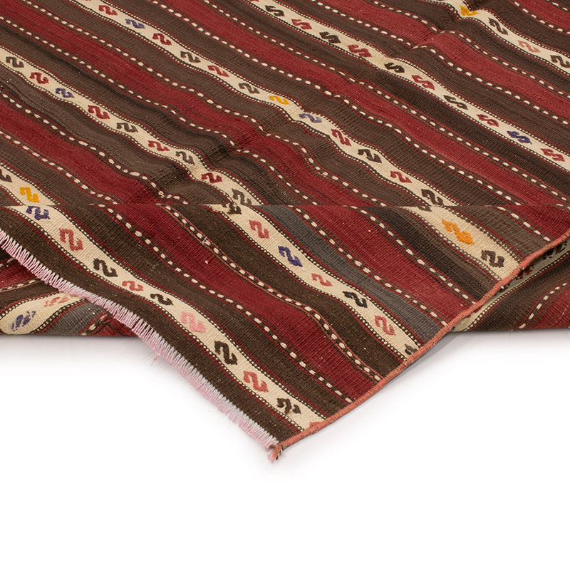 Vintage Turkish Kilim Rug - 4' 8" x 5' 7" (56" x 67") - K0089153