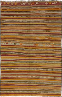 Vintage Konya Kilim Rug - 4' 6" x 7' 1" (54" x 85")