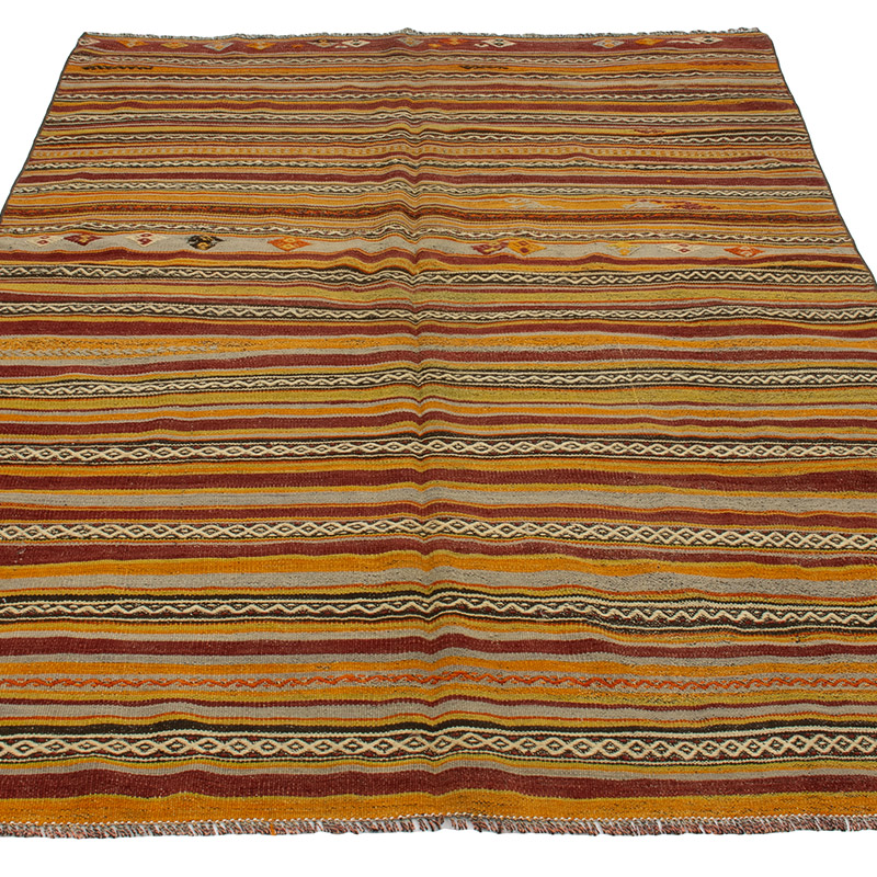 Vintage Konya Kilim Rug - 4' 6" x 7' 1" (54" x 85") - K0089156