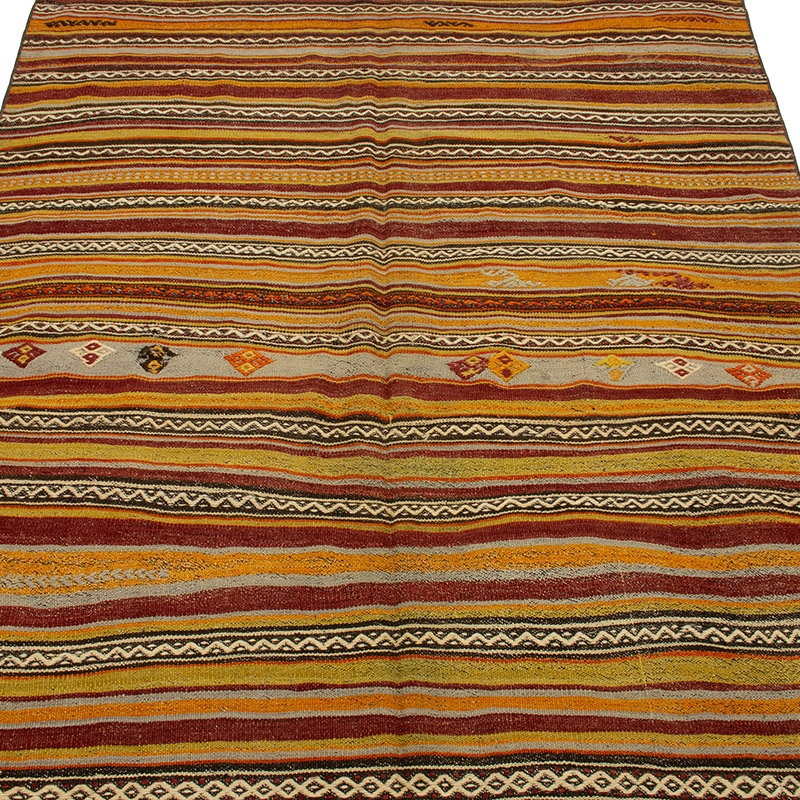 Vintage Konya Kilim Rug - 4' 6" x 7' 1" (54" x 85") - K0089156