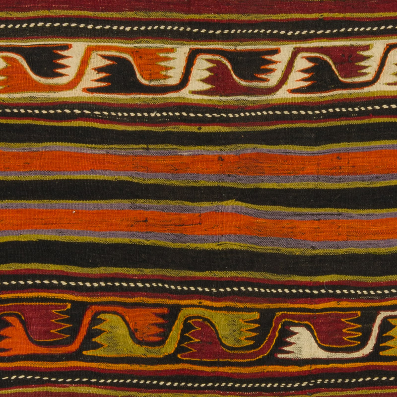 Vintage Konya Kilim Rug - 4' 2" x 9' 5" (50" x 113") - K0089161