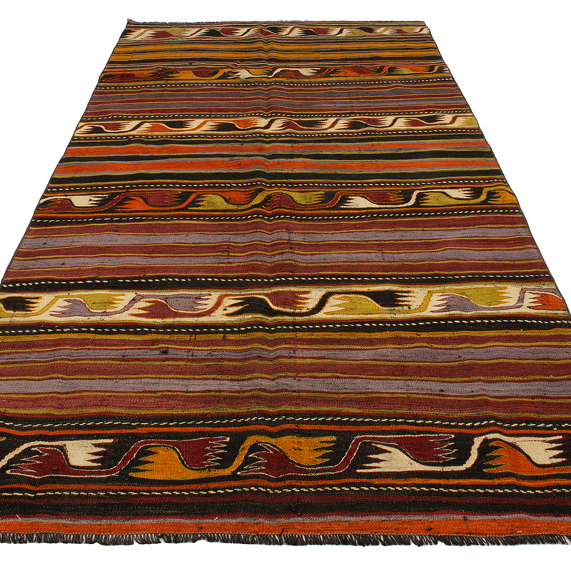 Vintage Konya Kilim Rug - 4' 2" x 9' 5" (50" x 113") - K0089161