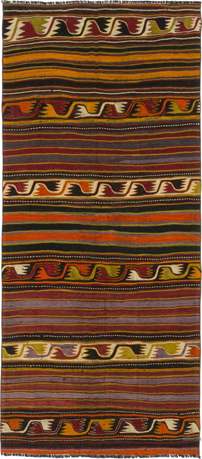 Vintage Konya Kilim Rug - 4' 2" x 9' 5" (50" x 113")