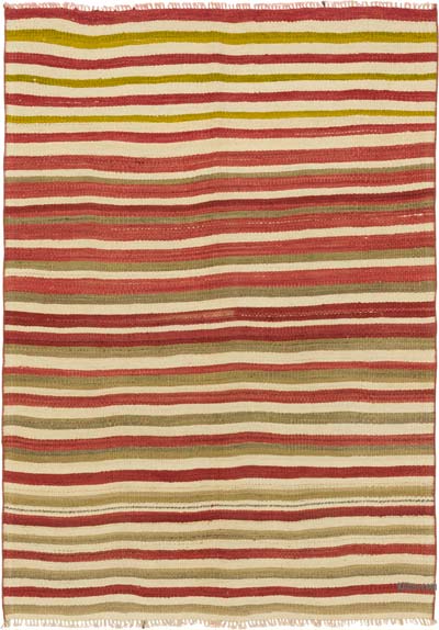 Vintage Turkish Kilim Rug - 3' 9" x 5' 4" (45" x 64")