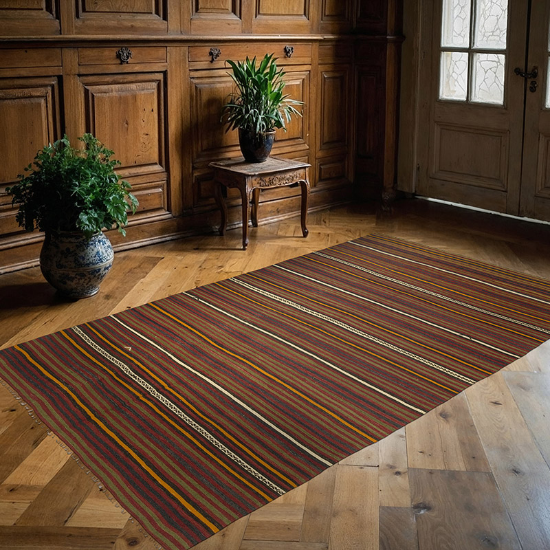 Alfombra Vintage Kilim Turca - 145 cm x 241 cm - K0089164