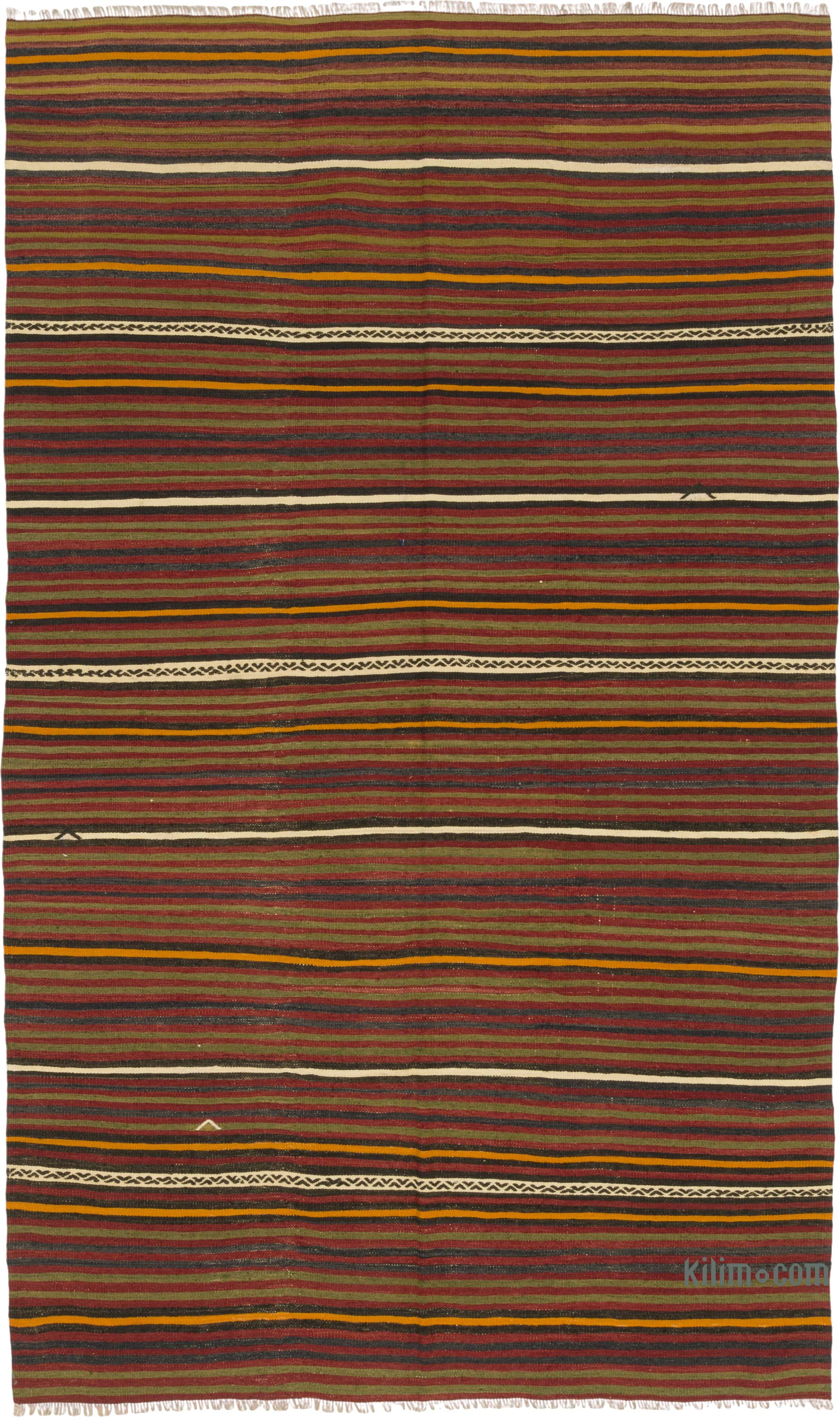 Vintage Turkish Kilim Rug - 4' 9