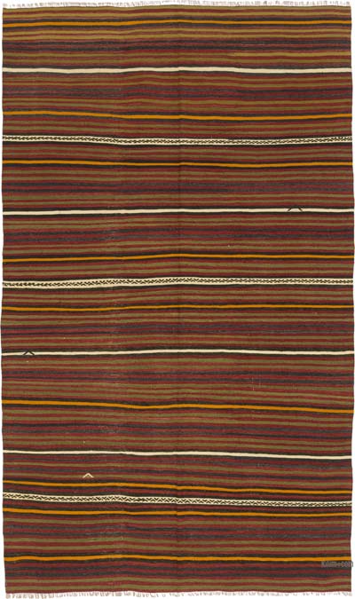 Vintage Turkish Kilim Rug - 4' 9" x 7' 11" (57" x 95")