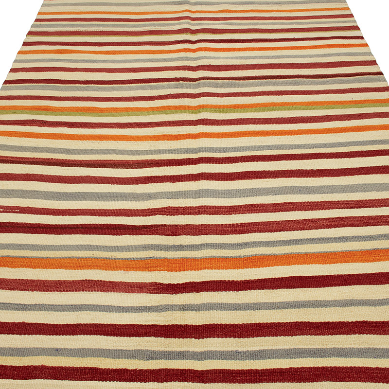Vintage Turkish Kilim Runner - 4' 10" x 12' 7" (58" x 151") - K0089166