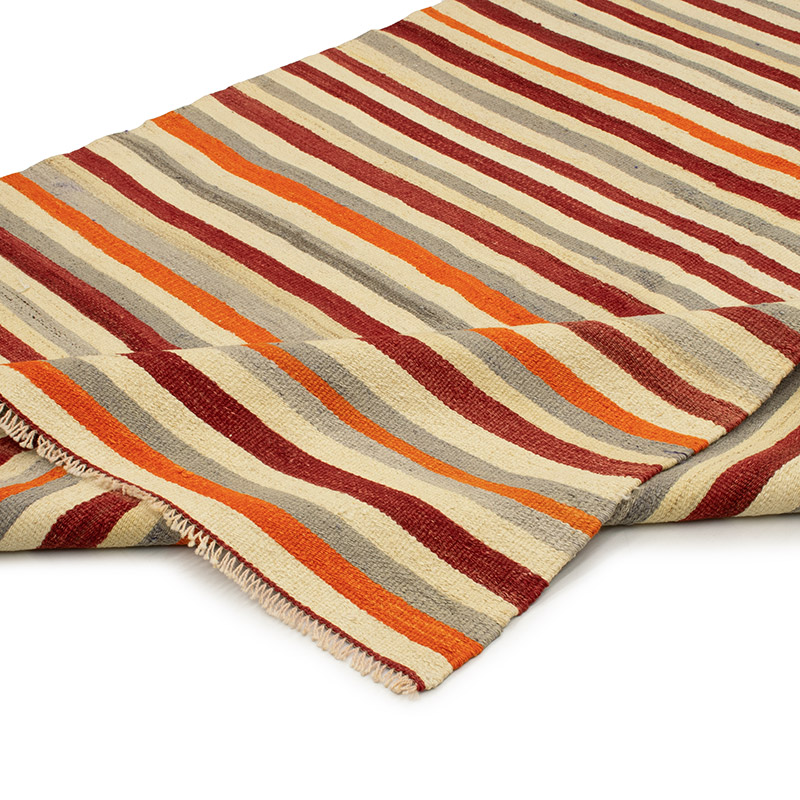 Vintage Turkish Kilim Runner - 4' 10" x 12' 7" (58" x 151") - K0089166