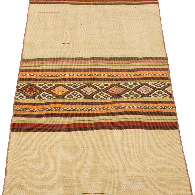 Vintage Turkish Kilim Runner - 2' 2" x 7' 2" (26" x 86") - K0089180