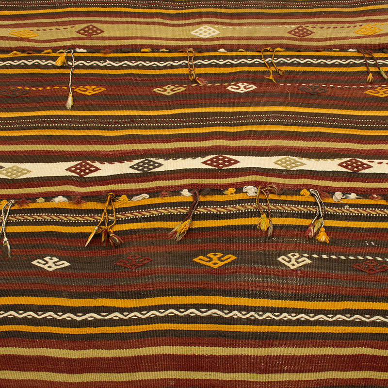 Alfombra Vintage Kilim Turca - 111 cm x 183 cm - K0089181