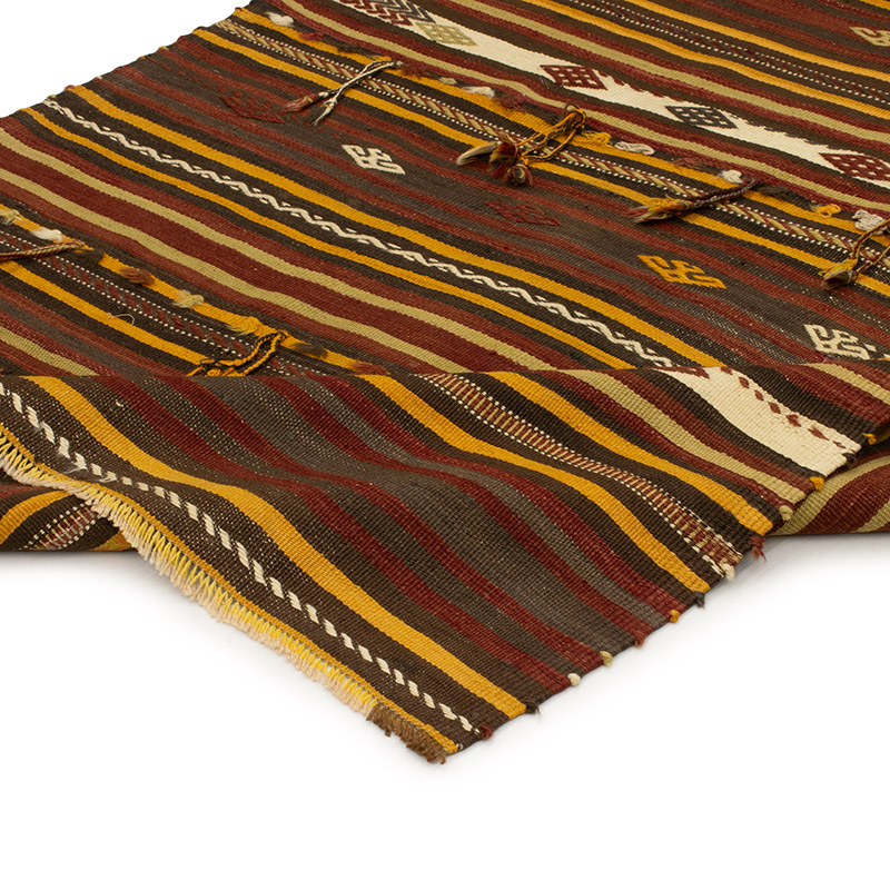 Alfombra Vintage Kilim Turca - 111 cm x 183 cm - K0089181