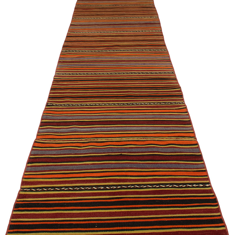 Vintage Turkish Kilim Runner - 2' 7" x 22'  (31" x 264") - K0089185