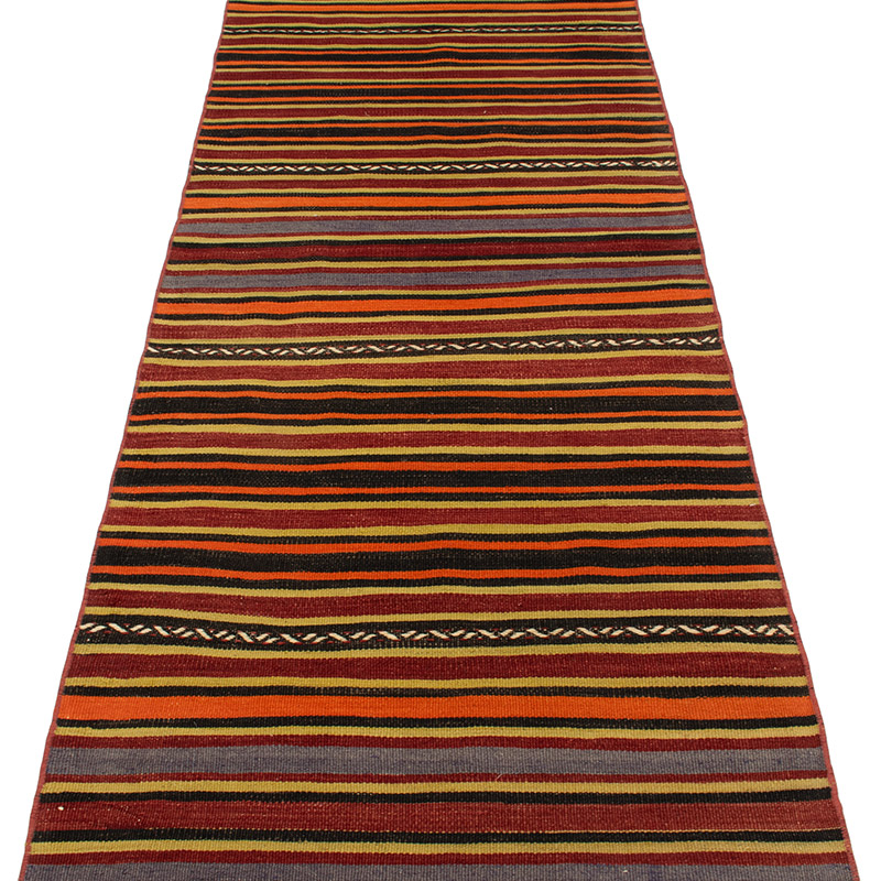 Vintage Turkish Kilim Runner - 2' 7" x 22'  (31" x 264") - K0089185