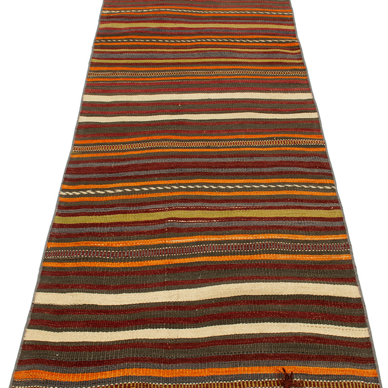 Vintage Turkish Kilim Runner - 2' 4" x 18' 10" (28" x 226") - K0089189