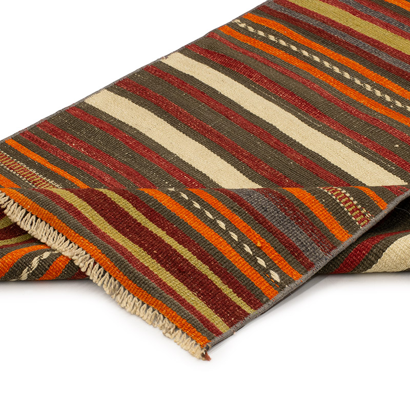 Vintage Turkish Kilim Runner - 2' 4" x 18' 10" (28" x 226") - K0089189