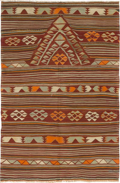 Vintage Konya Kilim Rug - 4' 4" x 6' 7" (52" x 79")