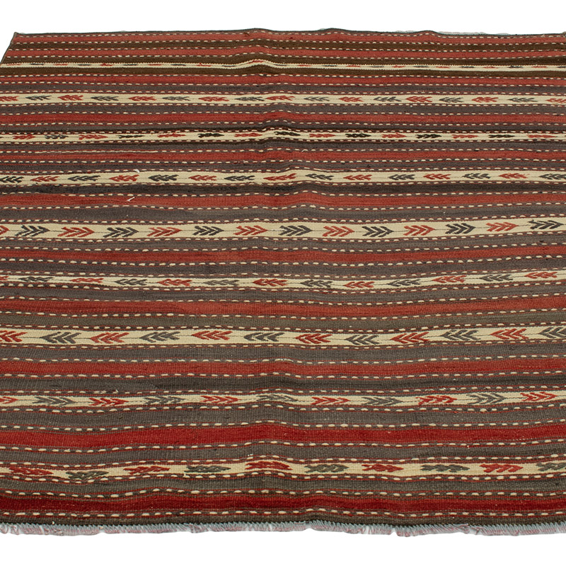 Alfombra Vintage Kilim Turca - 134 cm x 180 cm - K0089203